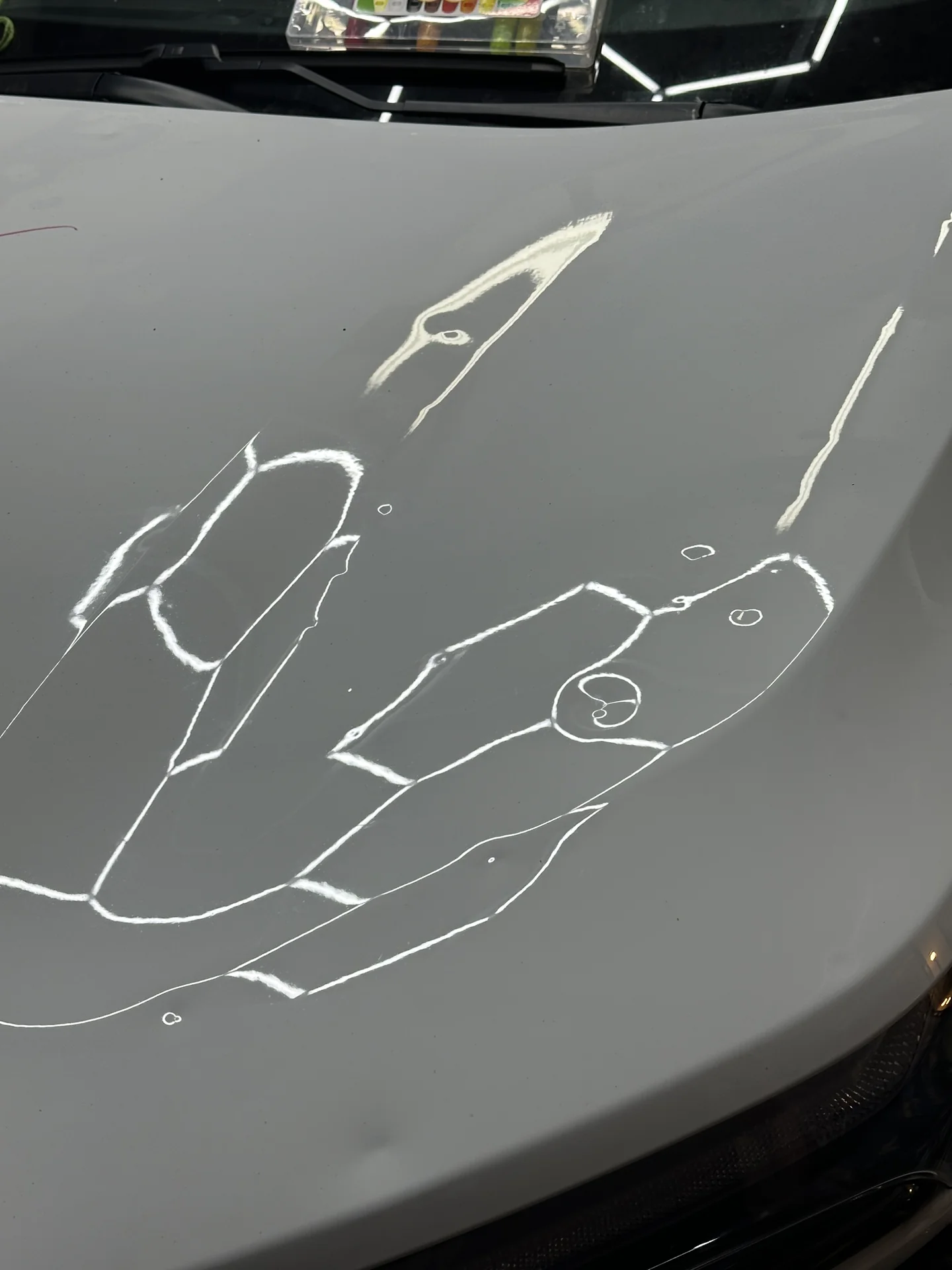 pdr dent mapping grease pencil marks